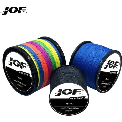 JOF Braided Fishing line Pesca 8 Strands Carp Multifilament Fly Wire Japanese 100% Pe Line Saltwater 300M 500M 1000M New