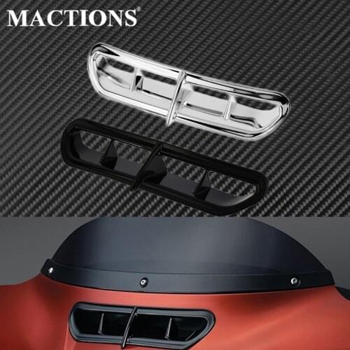 Motorcycle Front Plastic Fairing Vent Accent Cover For Harley Touring Street Glide Trike Glide Limited Ultra Classic 2014-2018