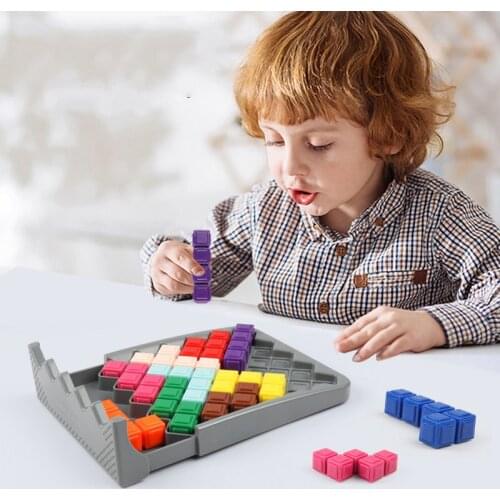 Board Toy Intelligent Wisdom Pyramid Building Block Smart IQ Challenge Board Games For Children Train IQ Toys Develop Gift