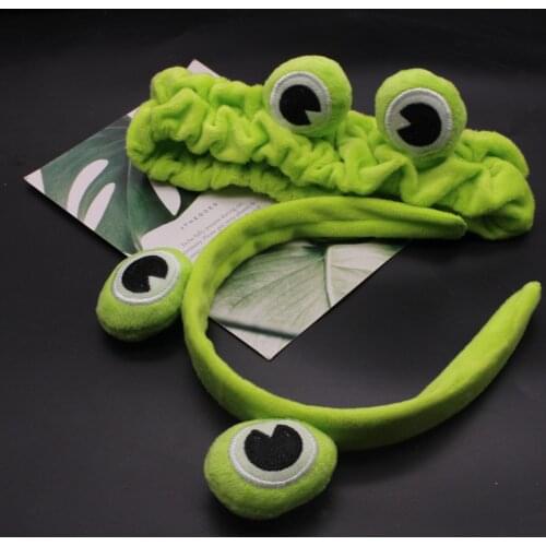 2020 Spring And Summer New Small Frog Hair Hoop Green First Stretch Childrens Hair Band Hair Accessories