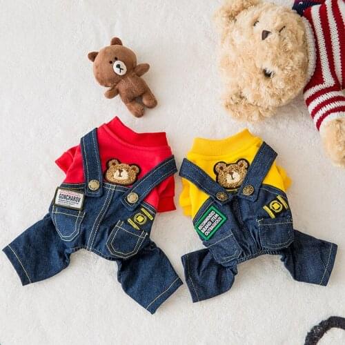 Dog Clothing Small Dog Pet Autumn Winter Thin Clothing Teddy Bear Bomei Cute Dog Four Legged Autumn And Winter Clothes