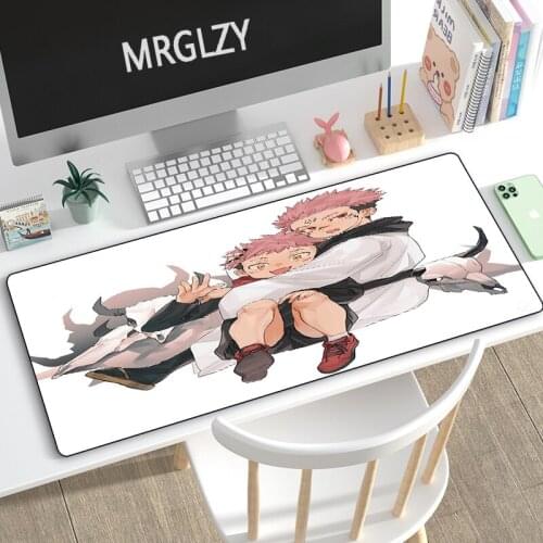 MRGLZY hot anime Jujutsu Kaisen Gaming Peripheral 40X90/30X70CM Large Mouse Pad Computer Accessories MousePad Keyboard Desk Mat