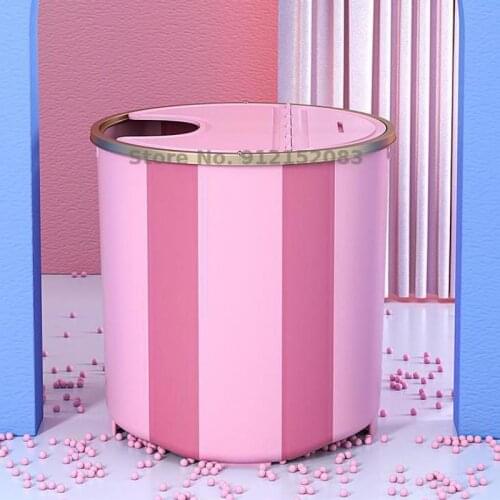 Installation Free Foldable Bath Bucket Adult Bath Full Body Sitz Bath Bucket Adult Household Baby Bath Tub With Cover
