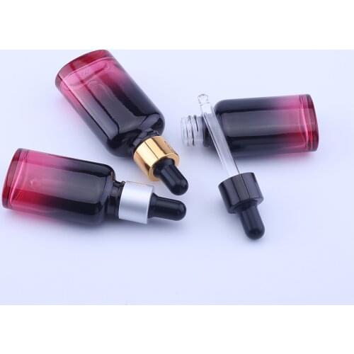 6pcs/lot Drop Bottle Glass Aromatherapy Liquid Dropper essential basic massage oil Pipette Refillable Bottles