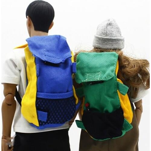 1:6 Scale Trend Men and Women Soldier Outdoor Travel Bag Tennis Backpack Model Suitable for 12-inch Action Figure Model Fan Gift