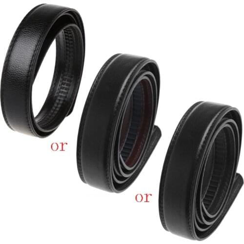 120cm High Quality Mens Leather Automatic Business Belt Replacing Waistband Without Buckle Drop Ship