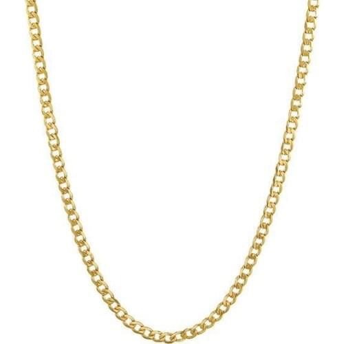 XP Jewelry -- ( 50 cm x 2 mm ) 24 k Pure Gold Color Small Figaro 1:1 chain Necklaces For Men Women Fashion Jewelry Good Quality