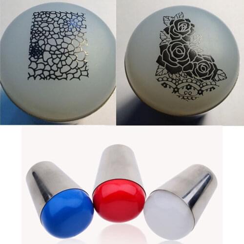 1pc XL Stamper Squishy Marshmallow Big Nail Art Stamper Nail Tool Clear Nail Stamper