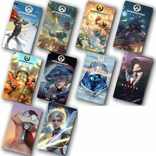10pcs OW Card Sticker Smooth Surface DIY Decoration Bus ID Anime Stickers