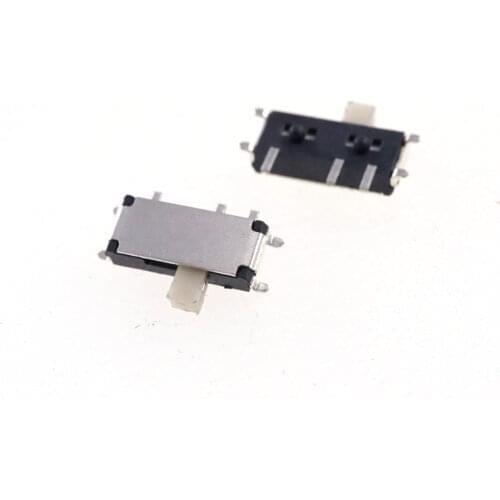 10pcs Slide Switch On-OFF 2 Position 1P2T SPDT Miniature Horizontal Slide Switch SMD 7 Pin Knob Height 1.50mm