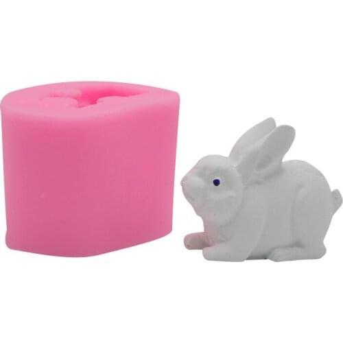3D Small Number Rabbit Shape Silicone Mold Baking Cake Decoration 17-188
