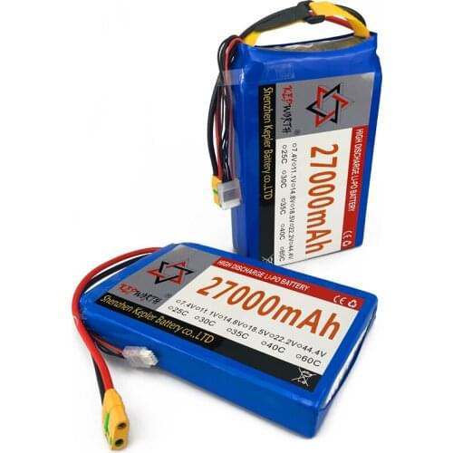 3S Lithium Polymer battery 11.1V 27000mAh For RC Airplane Drone Boat 11.1V LiPo 3S
