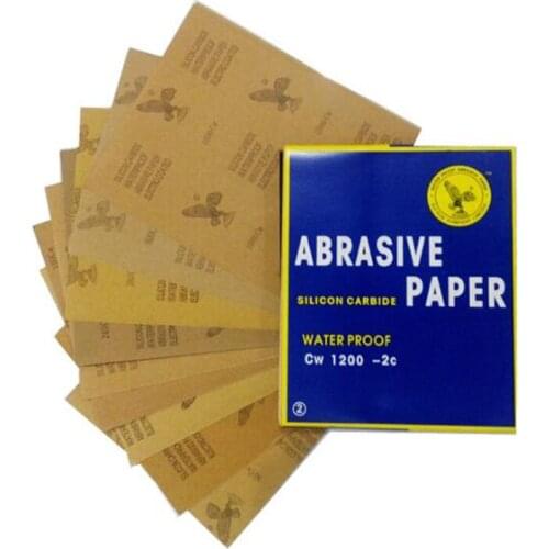 5Pcs Superfine Sandpaper Brushed Water Sanding Paper Polishing Grinding Tools Grit 60 - 2000 Abrasive Paper