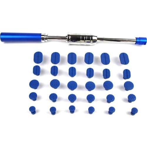 Car KING Tools Dent Removal Paintless Dent Repair Tools Dent Puller Slide Hammer Puller Tabs Suction Cup Hand Tools Kit