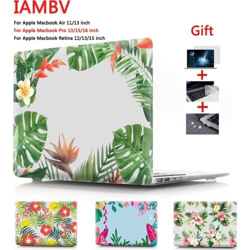 Tropical plants case for Macbook Air Pro Retina M1 Chip 11 12 13 15 16 inch, Case for 2020 Air Pro 13 A2179 A2337 A2289 A2338