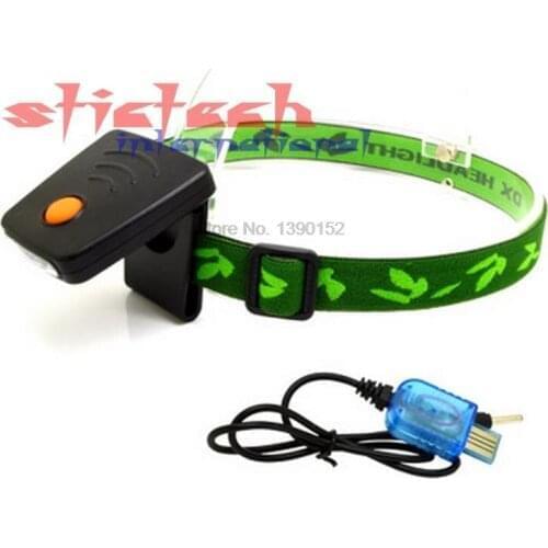 By dhl or ems 100 pieces 24Hours Runtime LED Sensor Head lamp lantern,USB Charging Mini Cap Clip HeadLight