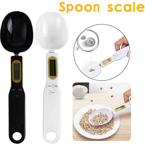 Digital 500g/0.1g Spoon Weight Scale Gram Electronic LCD Kitchen Measuring for Measuring grains, milk,Salt, sugar,starch, etc