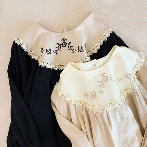 Kids Dresses For baby girl dress Autumn Splicing embroidery belle Princess Dress party kids clothes