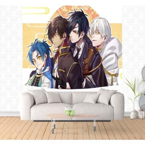 Home Decorative Touken Ranbu Wall Tapestry Hanging Carpet Polyester Sofa Cover Beach towel Bed Sheet Throw Blanket