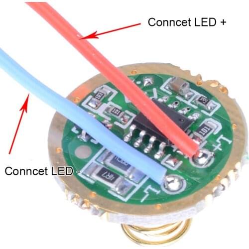 Flashlight driver 2.7v-4.5v 20mm 2A 2 or 5 mode driver diy circuit board Drive for T6 U2 L2 XPL 18650 3.7V battery flashlights