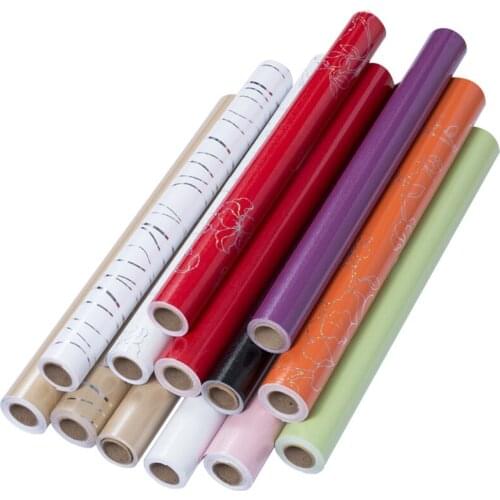 Exquisite flower DIY wallpaper PVC Self adhesive Wall paper Furniture Renovation Stickers Kitchen Cabinet Waterproof Wallpaper