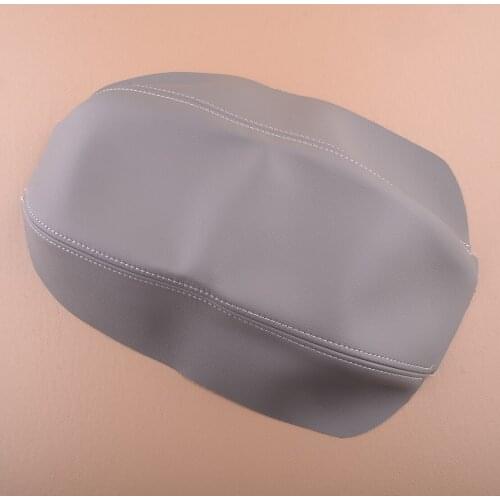 Gray Microfiber Leather Car Center Console Armrest Lid Cover Trim Fit For Honda Civic 2006 2007 2008 2009 2010 2011