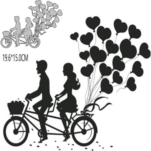 Lover Bike Metal Cutting Dies New 2021 DIY crapbooking Paper Making Craft die Frame Die Embossing Cutting Dies