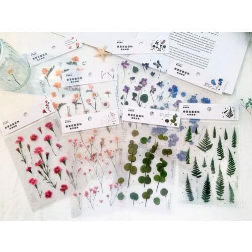 Lovely variety flowers Stickers DIY Diary Scrapbook Notebook Album Cup Phone Decor Sticker Stationery School Supplies