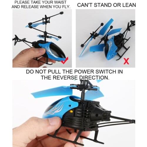 Mini RC Drone Flying Helicopter Aircraft Suspension Induction LED Light Remote 24BE