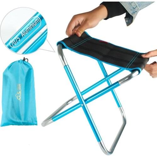Mini Camping Stool Folding Chair Lightweight Portable Fishing Beach Backpacking Hiking Picnic Camp Travel Garden with Carry Bags