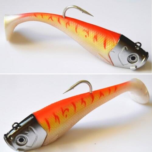 1pack 18.5cm/330g Heavy game fishing lure jig head soft boby lure jigging lure boat fishing lure