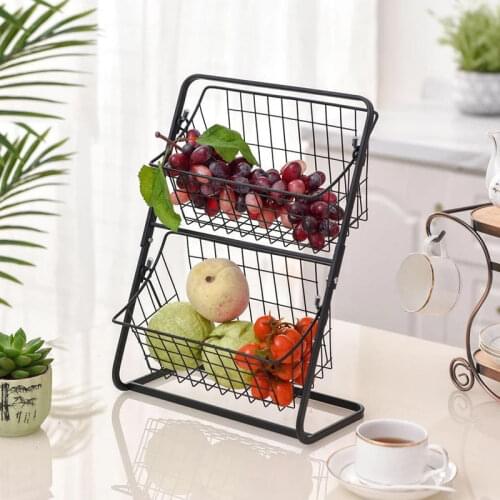 Spice Seasoning Bottle Desktop Standing Storage Basket Kitchen Accessories Organizer Vegetables Fruit Holder Snacks Storage Rack