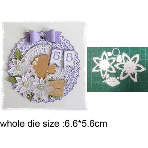 Flower Leaf Border New 2021 Metal Cutting Dies for DIY Scrapbooking Paper and Card Making Decorative Embossing Dies Craft dies