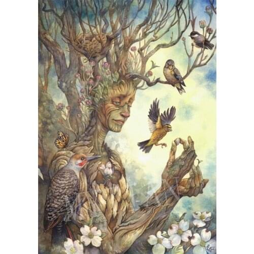 Full square/round 5d DIY Diamond Painting Cross Stitch tree people picture Embroidery pattern bird Crystal Mosaic painting decor