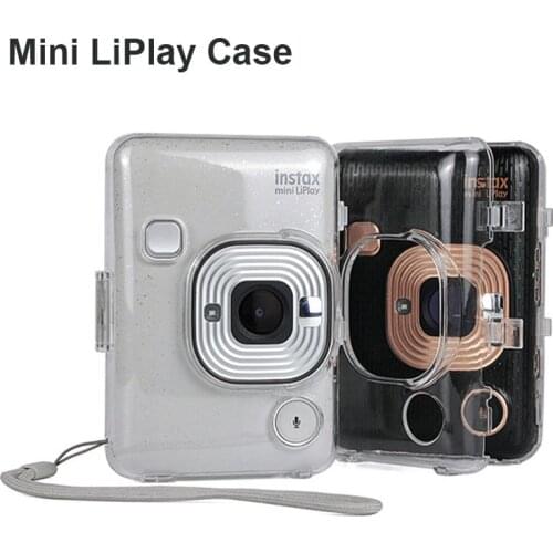 Fujifilm Instax Mini LiPlay Camera Case Instant Film Camera Crystal PVC Transparent Protector Shell Cover