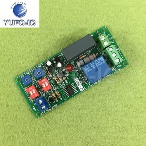 Free Ship 3pcs Break-Make Relay Module 220V Infinite Cycle Dual Time Adjustable Start-Stop