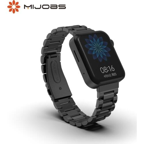 For Xiaomi Mi Watch Strap With Connector Leather Watch Band Metal Bracelet Perfect Match Silicone Replacement Accessories