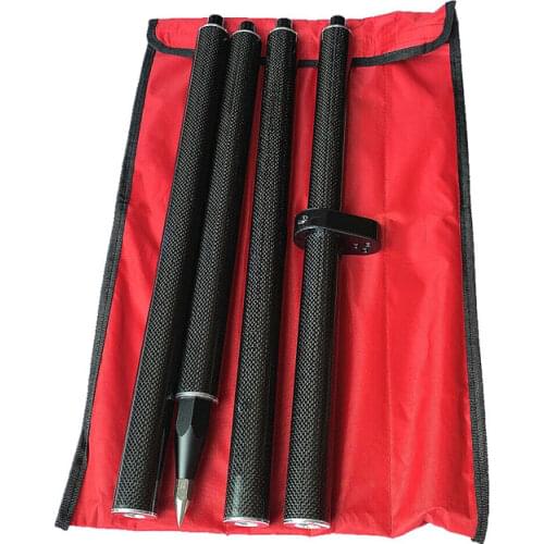 2020 newest survey pole 1.8M length GPS PRISM POLE carbon fibre survey poles GNSS RTK SURVEYING TYPE 4 pcs poles 5/8 thread