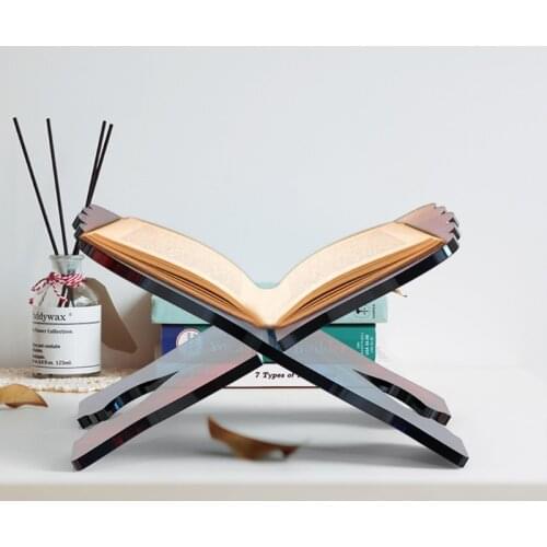 Folding Book Stand Silicone Mold Vintage Bookshelf Organizer Silicone Mold Quran Organizer for Chapel Supplies