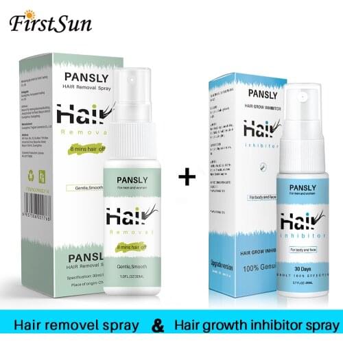 Smooth Body Hair Removal Spray Stop Hair Growth Inhibitor Painless Pubic Leg Face Facial Hair Remover Bikini Depilatory Cream