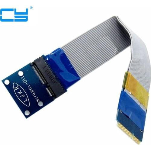 Flexible Mini PCI Express PCI-e Mini pcie pci-exress Card Extender 52pin Male to Female Extension FFC Cable