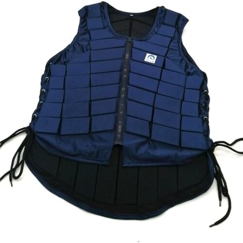 Adults Kids Equestrian Protective Horse Vest Professional Dark Blue Horse Riding Vest Safety Waistcoat Riding Armor Equestrian