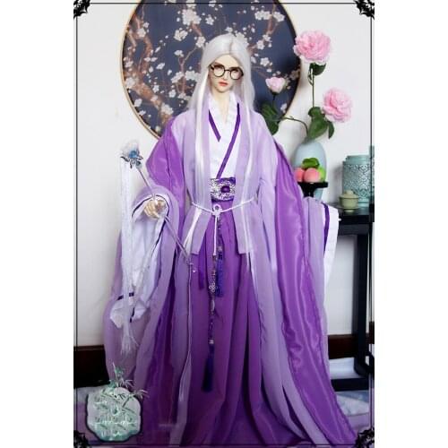 1/4 1/3 Scale BJD Clothes Chinese Hanfu Ancient Costume Dress Samurai Outfit For BJD/SD MSD SSDF ID75 Strong Uncle 80cm Doll 234