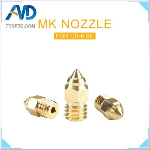 1Pc CR6 SE 0.4MM Nozzle Hotend Nozzles For CR-10 V2 CR-6 SE Ender-3 Ender-5 Series 3D Printer parts