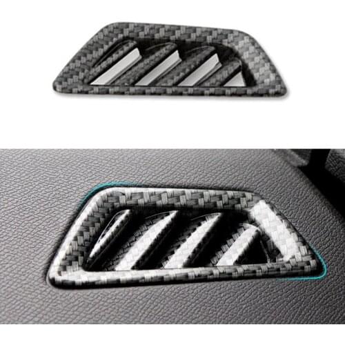 2 PCS/ Set Interior Front Air Condition Outlet Vent Molding Frame Cover Cap Trim for Peugeot 5008 3008 Car Accessories