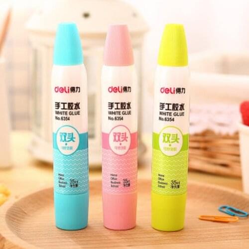 35ML Washable White Liquid Glue Student Handwork DIY Paper Adhesive Stationery Store School Office Supplies Tool Safe Non-toxi