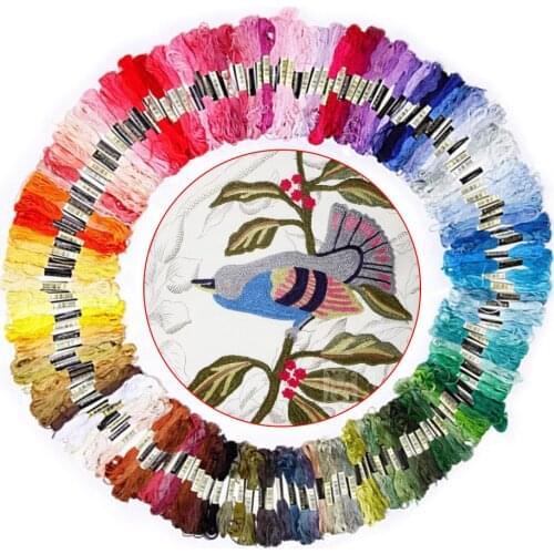 50pcs DIY embroidery thread Color Random Embroidery 6-cord-thread Cross-stitch Stitching Sewing Cotton Thread Home Sewing Tools