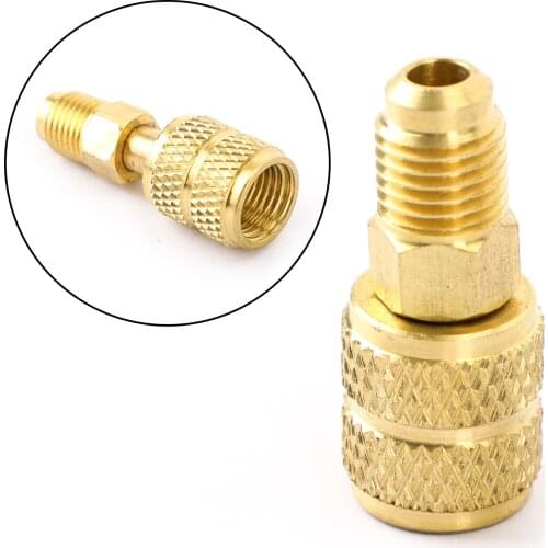 Artudatech R410a 1/4" to 5/16" SAE for Gauge & Vacuum Pump Adaptor Parts
