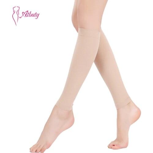 Atbuty Nude Legs Shaper Fitness Legguard Slimmer Leg Warmers Sleeve Protector