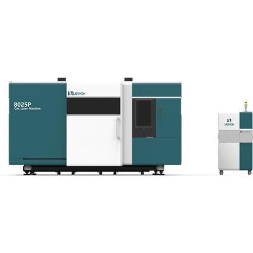 Large Double Table fiber laser cutting machine With Cover 4000W - 15kw with exchange platform